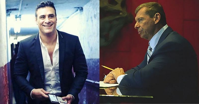 Alberto Del Rio and Vince McMahon.