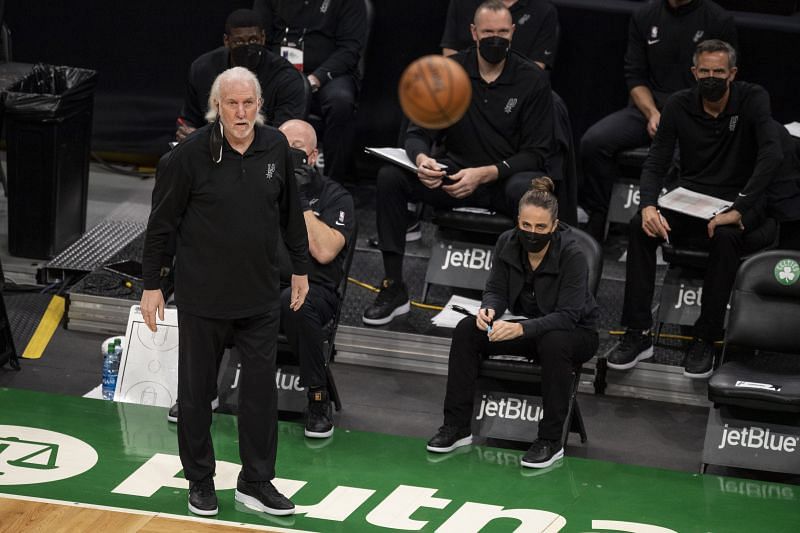 San Antonio Spurs head coach Gregg Popovich