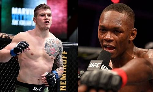 Marvin Vettori (left), Israel Adesanya (right)