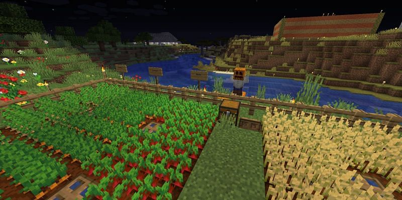 Farms prove how useful they are within only a few hours of gameplay (Image via Minecraft)