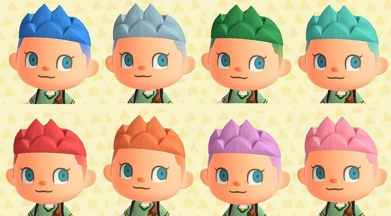 Players can purchase 8 hair colors using Nook Miles (Image via imore)