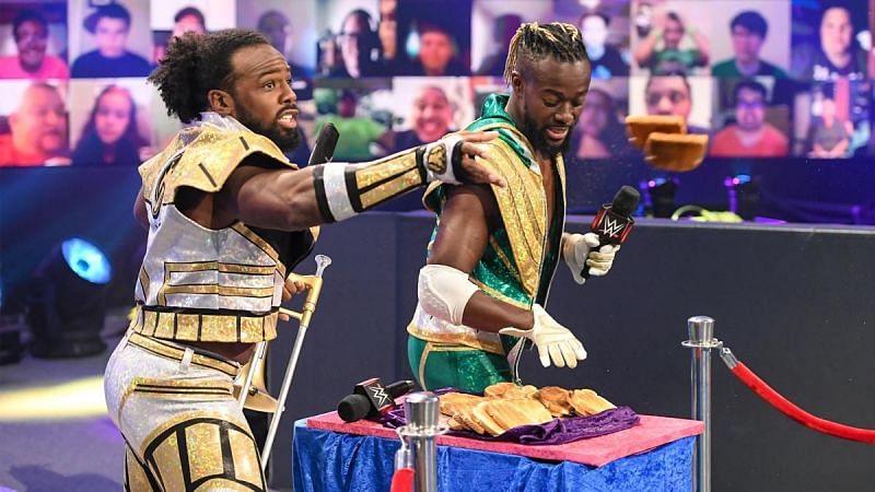 Kofi Kingston and Xavier Woods took &quot;giving a toast&quot; to a whole new level