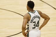 Giannis Antetokounmpo #34 of the Milwaukee Bucks