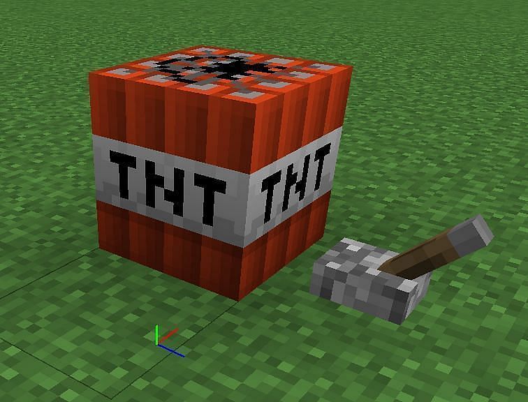 TNT in Minecraft. Image via Sportskeeda
