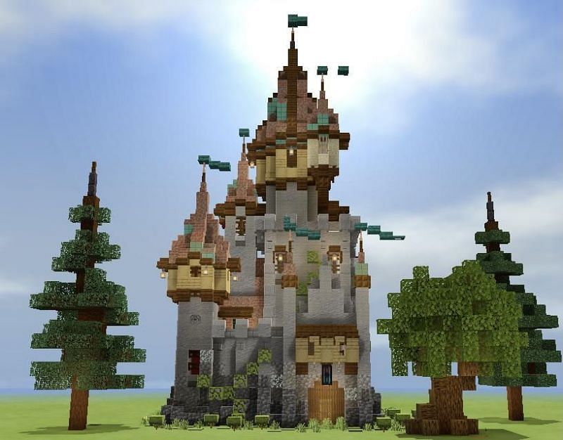 One chunk castle (Image via u/Rowanaboat_06 on Reddit)