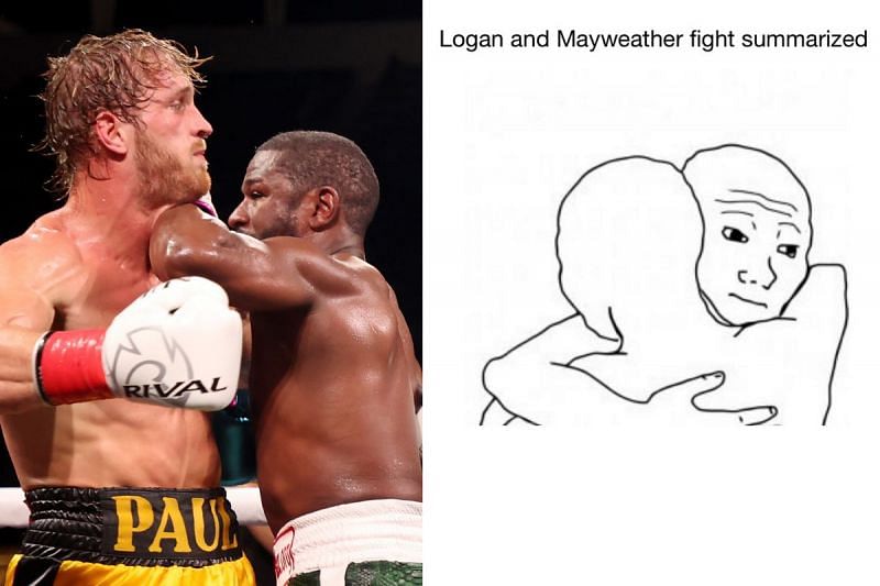 Floyd Mayweather vs. Logan Paul memes [Source: Twitter]