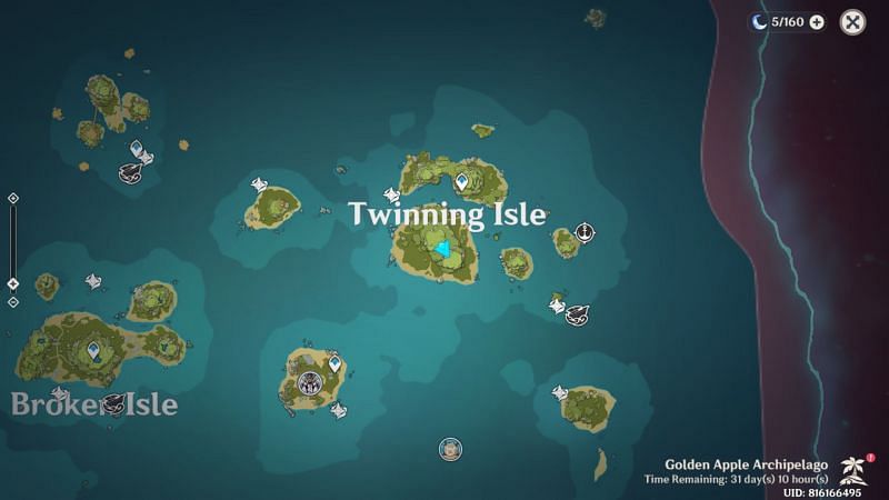 Twinning Isle mural location (image via Genshin Impact)