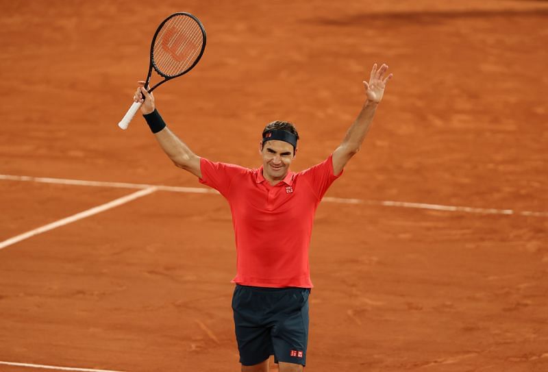 Roger Federer after beating Dominik Koepfer