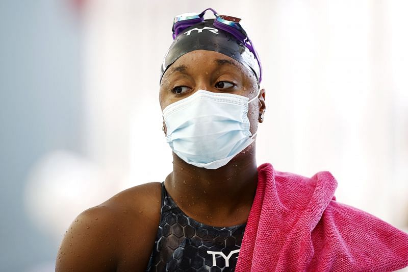 Simone Manuel at the TYR Pro Swim Series in San Antonio