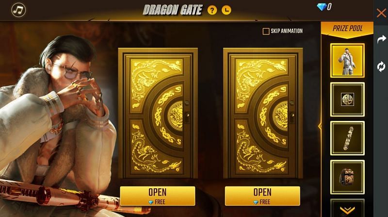 Dragon Gate event in Free Fire