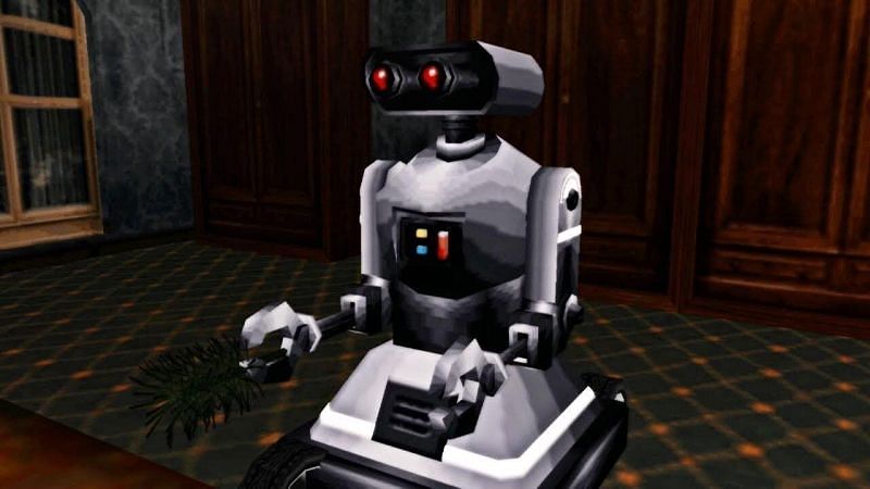 GTA may not have hoverboards in the &#039;80s, but they have robot butlers (Image via Willlzyyy, YouTube)