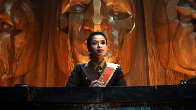 Judge Ravonna Renslayer in Loki Episode 1. Disney Plus/Marvel.