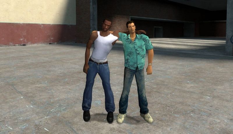 Carl Johnson and Tommy Vercetti (Image via Steam Community)