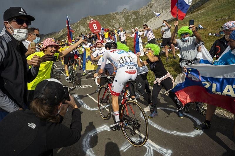 2020 Tour De France winner Tadej Pogacar