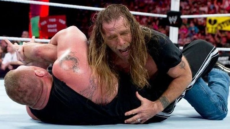 Brock Lesnar attacked WWE Hall of Famer Shawn Michaels during the build to his match against Triple H at SummerSlam in 2012