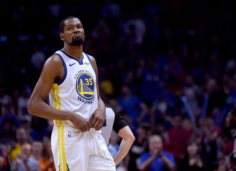 Kevin Durant with the Golden State Warriors against the LA Clippers