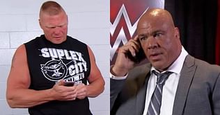 "You're most likely to get the answering machine" - Kurt Angle on his relationship with Brock Lesnar