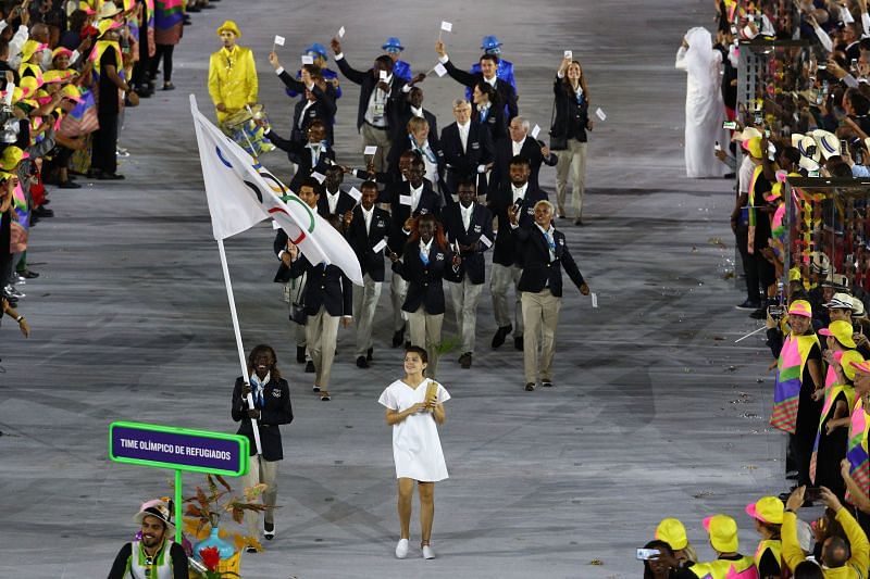 First Refugee Olympic Team at the 2016 Rio Olympics.