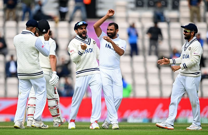 Mohammed Shami celebrates a wicket. Pic: Getty Images
