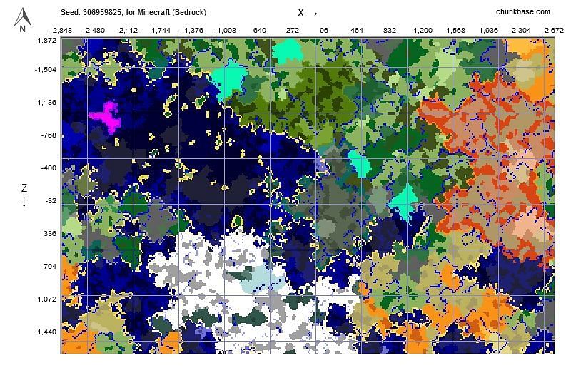 minecraft seed map