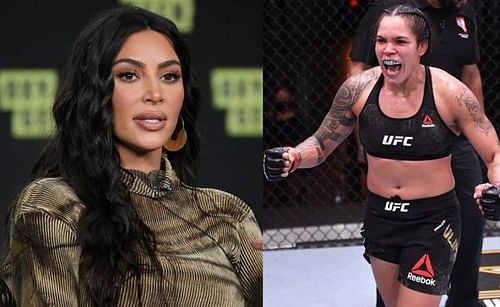 Kim Kardashian (left); Amanda Nunes (right)