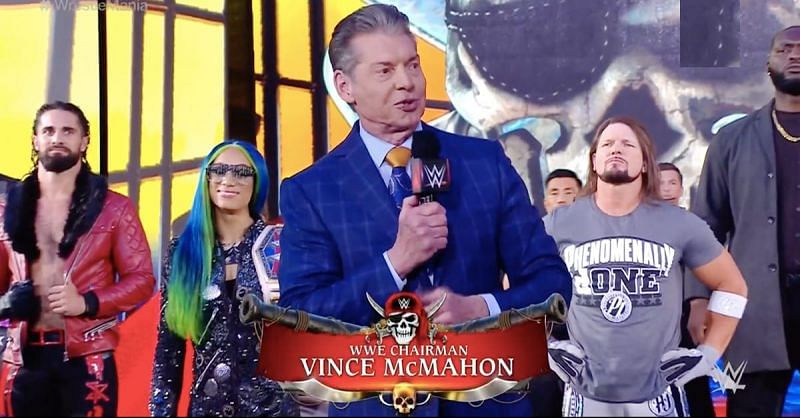 Vince McMahon at WrestleMania 37