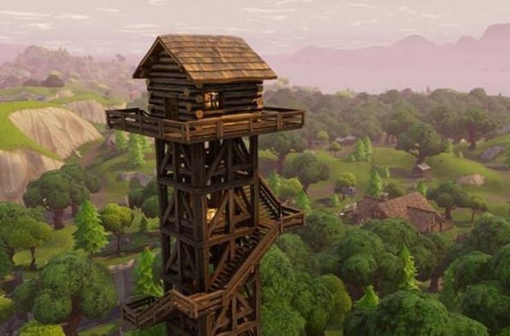 The tower at Lonely Lodge. Image via Forever Fortnite