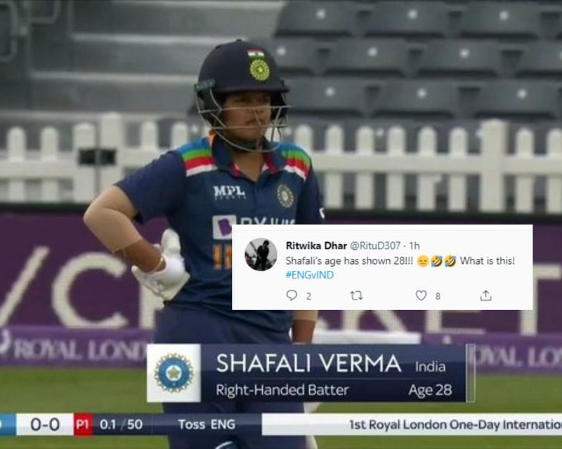 A goof-up of Shafali Verma&#039;s age on her debut.