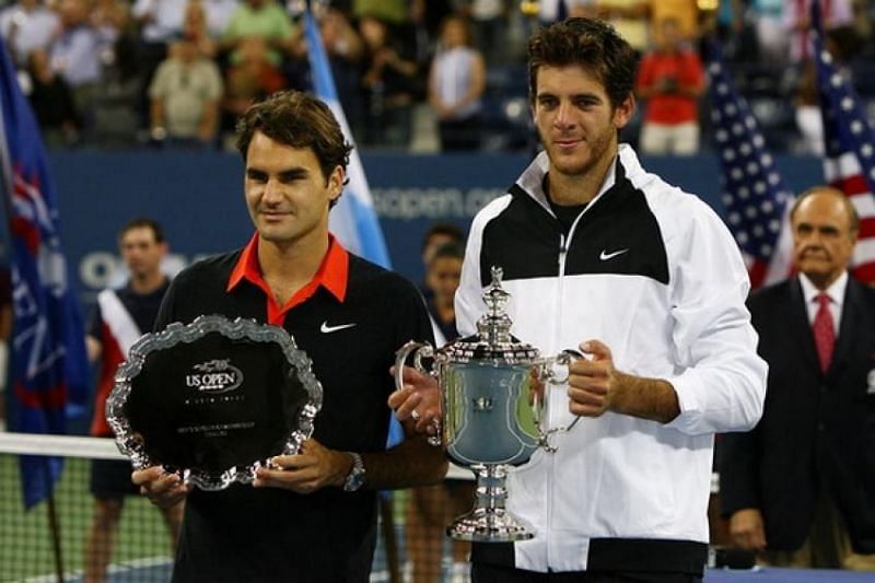 Juan Martin Del Potro (right) won his only Grand Slam title at the 2009 US Open.