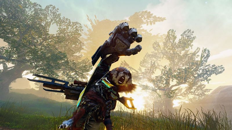 The Old World&#039;s iron fist (Image via THQ Nordic, Biomutant)