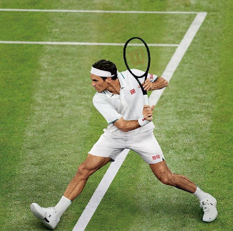 A visual representation of Roger Federer&#039;s Wimbledon 2021 outfit