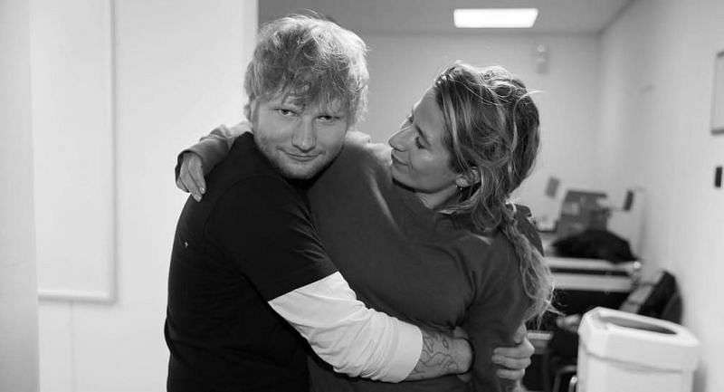 Ed Sheeran with his wife, Cherry Seaborn (image via Getty Images)