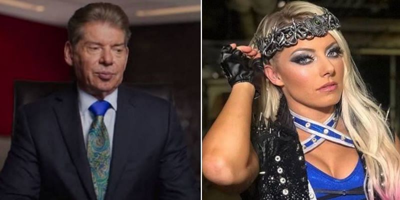 Vince McMahon and Alexa Bliss in WWE