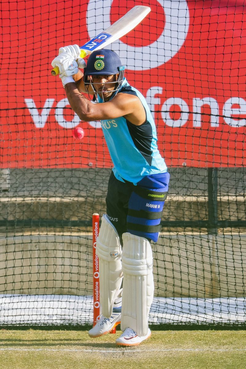 Mayank Agarwal during a net session