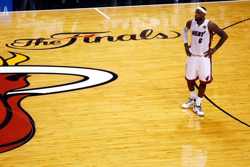 LeBron James wth the Miami Heat in 2013