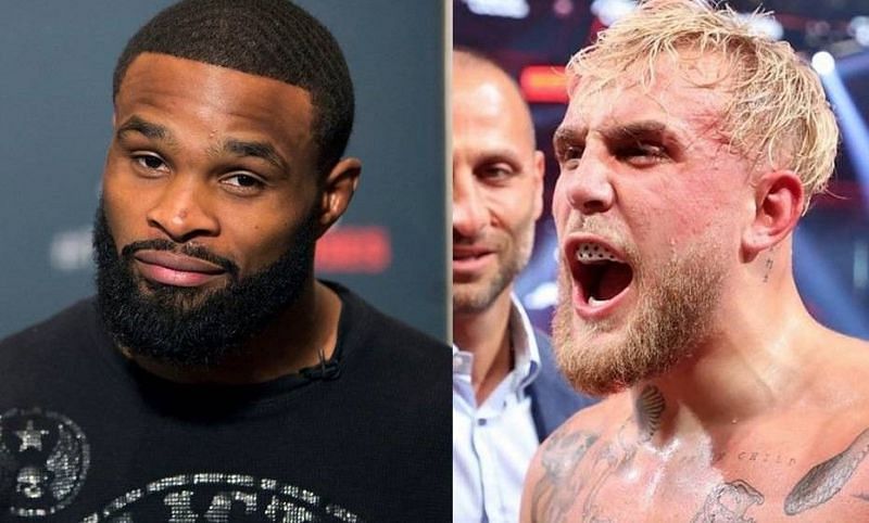 Tyron Woodley (left) and Jake Paul (right) will face off in a 190-pound pro boxing bout
