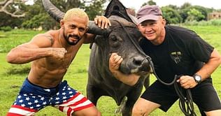 Does UFC flyweight champion Deiveson Figueiredo have a pet water buffalo?