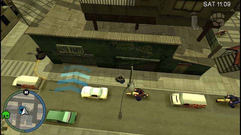 A Pay &#039;n&#039; Spray in GTA Chinatown Wars (Image via GTA Wiki)