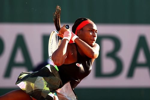 Coco Gauff at the 2021 French Open