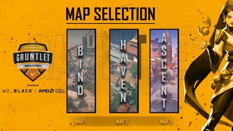 Team Moon vs Force One Esports Selected Maps (Image via YouTube/The Esports Club)