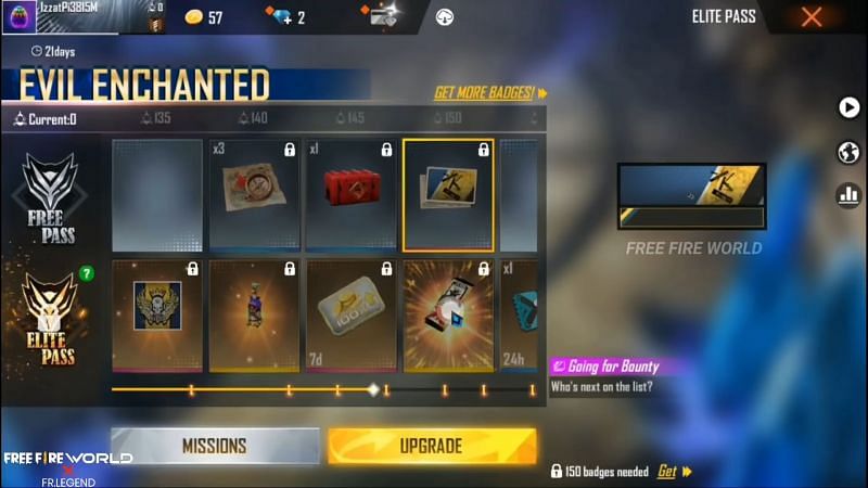 Going for Bounty banner (Image via Free Fire World / YouTube)