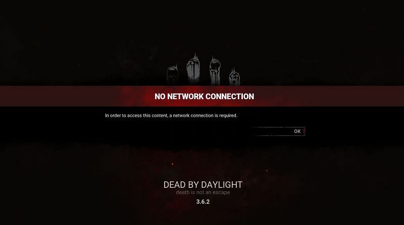 Network error in Dead by Daylight (Image via Behaviour Interactive)