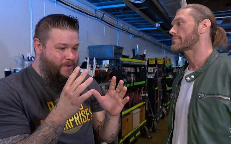 Kevin Owens and Edge had interesting run-ins backstage.