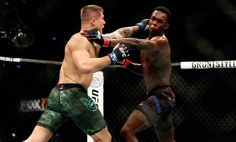 Marvin Vettori (left) has often claimed that Israel Adesanya (right) is fake