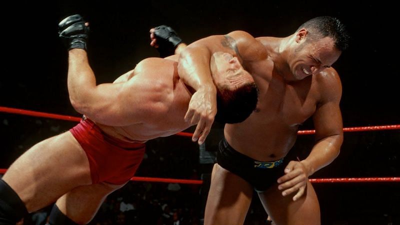 The Rock Vs Ken Shamrock in the finals of King of the Ring 1998