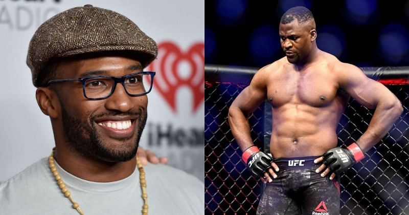 Marquel Martin (left) and Francis Ngannou (right)