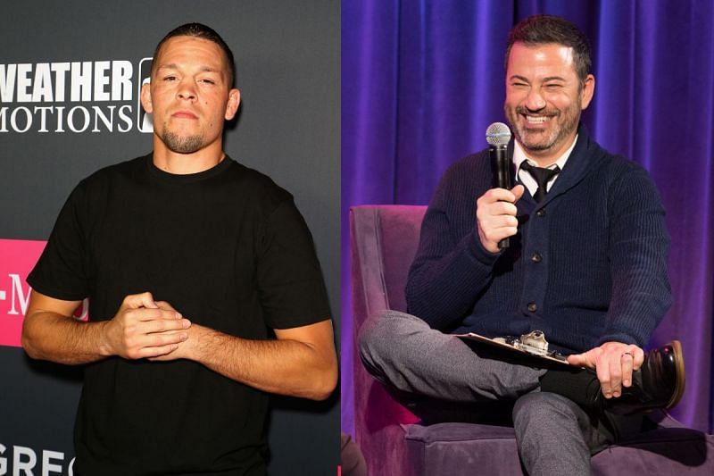 Nate Diaz (left) on Jimmy Kimmel: What&#039;s Up?