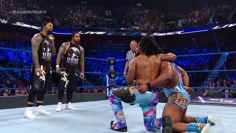 The New Day trying to earn Kofi Kingston a match