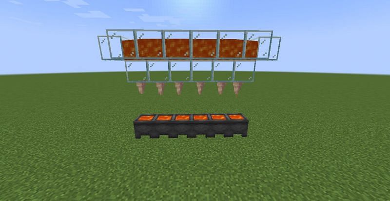 Farming lava (Image via Minecraft)