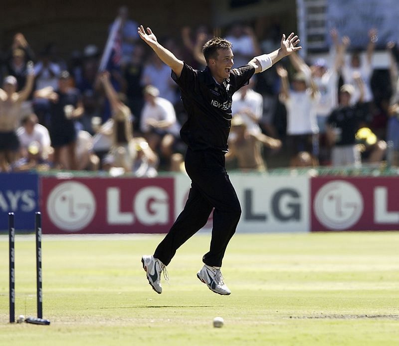 Shane Bond bowled one of the best spells of his Cricket World Cup career against India in 2003